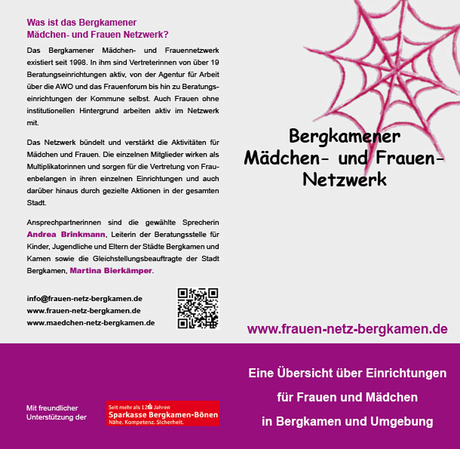 Flyer Bergkamener Mädchen- und Frauennetzwerk